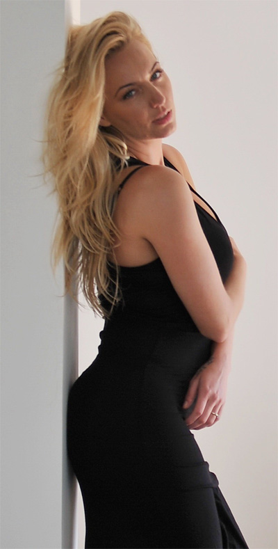 Hayley Marie Black Dress Curves